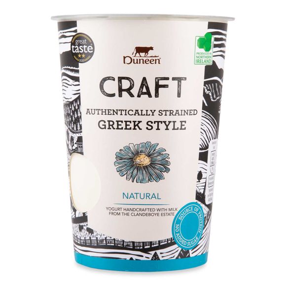 Authentically Strained Greek Style Natural Yogurt 450g Duneen